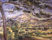 Paul Cezanne villages and mountains oil